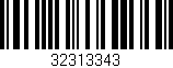 Código de barras (EAN, GTIN, SKU, ISBN): '32313343'