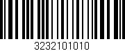 Código de barras (EAN, GTIN, SKU, ISBN): '3232101010'