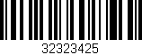 Código de barras (EAN, GTIN, SKU, ISBN): '32323425'