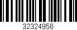 Código de barras (EAN, GTIN, SKU, ISBN): '32324956'