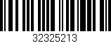 Código de barras (EAN, GTIN, SKU, ISBN): '32325213'