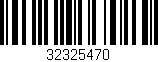 Código de barras (EAN, GTIN, SKU, ISBN): '32325470'