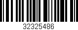 Código de barras (EAN, GTIN, SKU, ISBN): '32325486'