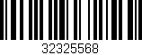 Código de barras (EAN, GTIN, SKU, ISBN): '32325568'
