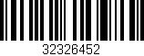 Código de barras (EAN, GTIN, SKU, ISBN): '32326452'