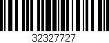 Código de barras (EAN, GTIN, SKU, ISBN): '32327727'