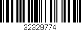 Código de barras (EAN, GTIN, SKU, ISBN): '32329774'