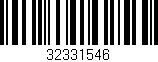 Código de barras (EAN, GTIN, SKU, ISBN): '32331546'