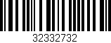 Código de barras (EAN, GTIN, SKU, ISBN): '32332732'