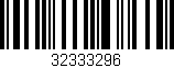 Código de barras (EAN, GTIN, SKU, ISBN): '32333296'