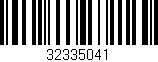 Código de barras (EAN, GTIN, SKU, ISBN): '32335041'