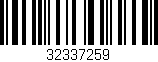Código de barras (EAN, GTIN, SKU, ISBN): '32337259'