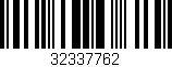Código de barras (EAN, GTIN, SKU, ISBN): '32337762'