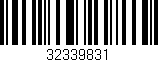 Código de barras (EAN, GTIN, SKU, ISBN): '32339831'