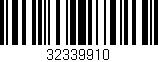 Código de barras (EAN, GTIN, SKU, ISBN): '32339910'