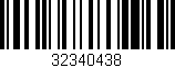Código de barras (EAN, GTIN, SKU, ISBN): '32340438'