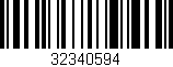 Código de barras (EAN, GTIN, SKU, ISBN): '32340594'