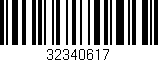 Código de barras (EAN, GTIN, SKU, ISBN): '32340617'