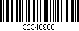Código de barras (EAN, GTIN, SKU, ISBN): '32340988'