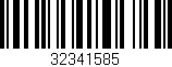 Código de barras (EAN, GTIN, SKU, ISBN): '32341585'
