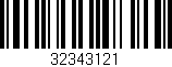 Código de barras (EAN, GTIN, SKU, ISBN): '32343121'