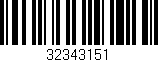 Código de barras (EAN, GTIN, SKU, ISBN): '32343151'