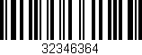 Código de barras (EAN, GTIN, SKU, ISBN): '32346364'