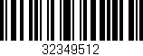 Código de barras (EAN, GTIN, SKU, ISBN): '32349512'