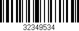 Código de barras (EAN, GTIN, SKU, ISBN): '32349534'