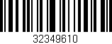 Código de barras (EAN, GTIN, SKU, ISBN): '32349610'