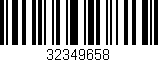 Código de barras (EAN, GTIN, SKU, ISBN): '32349658'