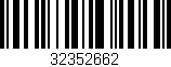 Código de barras (EAN, GTIN, SKU, ISBN): '32352662'