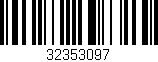 Código de barras (EAN, GTIN, SKU, ISBN): '32353097'