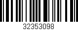 Código de barras (EAN, GTIN, SKU, ISBN): '32353098'