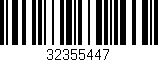 Código de barras (EAN, GTIN, SKU, ISBN): '32355447'
