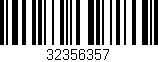 Código de barras (EAN, GTIN, SKU, ISBN): '32356357'