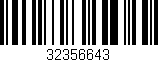 Código de barras (EAN, GTIN, SKU, ISBN): '32356643'