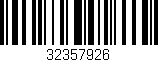 Código de barras (EAN, GTIN, SKU, ISBN): '32357926'