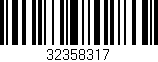 Código de barras (EAN, GTIN, SKU, ISBN): '32358317'