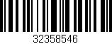 Código de barras (EAN, GTIN, SKU, ISBN): '32358546'
