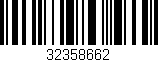 Código de barras (EAN, GTIN, SKU, ISBN): '32358662'