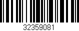 Código de barras (EAN, GTIN, SKU, ISBN): '32359081'