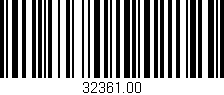 Código de barras (EAN, GTIN, SKU, ISBN): '32361.00'