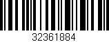 Código de barras (EAN, GTIN, SKU, ISBN): '32361884'