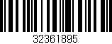 Código de barras (EAN, GTIN, SKU, ISBN): '32361895'
