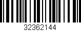 Código de barras (EAN, GTIN, SKU, ISBN): '32362144'