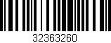 Código de barras (EAN, GTIN, SKU, ISBN): '32363260'