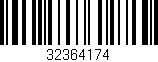 Código de barras (EAN, GTIN, SKU, ISBN): '32364174'