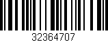 Código de barras (EAN, GTIN, SKU, ISBN): '32364707'