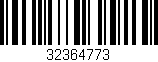 Código de barras (EAN, GTIN, SKU, ISBN): '32364773'